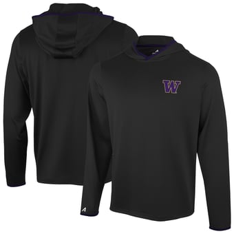 Men's Antigua  Black Washington Huskies Brink Color Pop Long Sleeve Hoodie T-Shirt