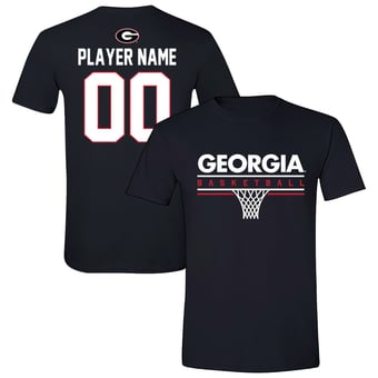 Unisex Black Georgia Bulldogs Collegiate Men's Basketball NIL Pick-A-Player T-Shirt