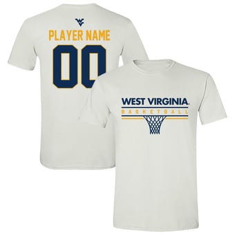 Unisex White West Virginia Mountaineers Collegiate Men's Basketball NIL Pick-A-Player T-Shirt