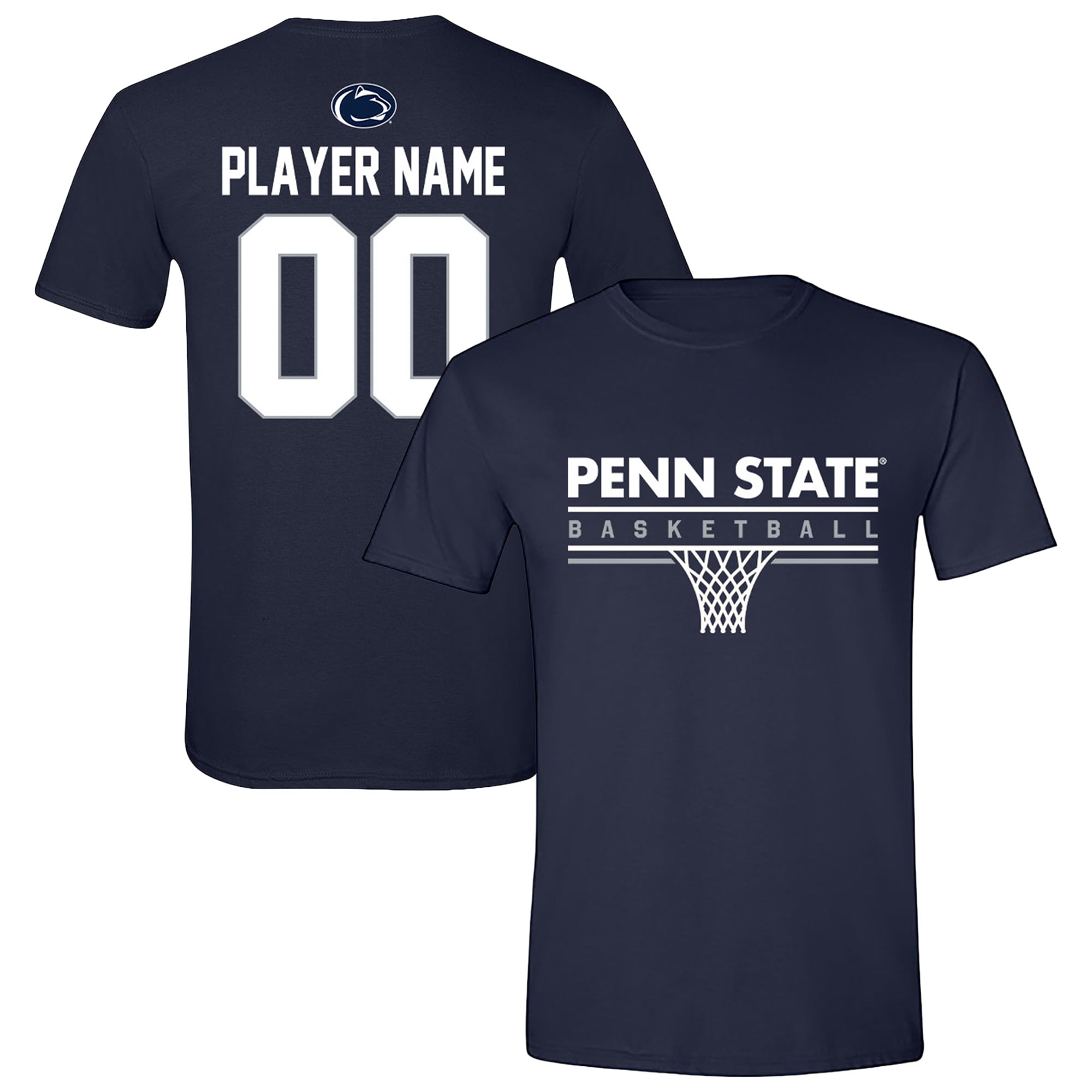 Unisex Navy Penn State Nittany Lions Collegiate Men's Basketball NIL Pick-A-Player T-Shirt