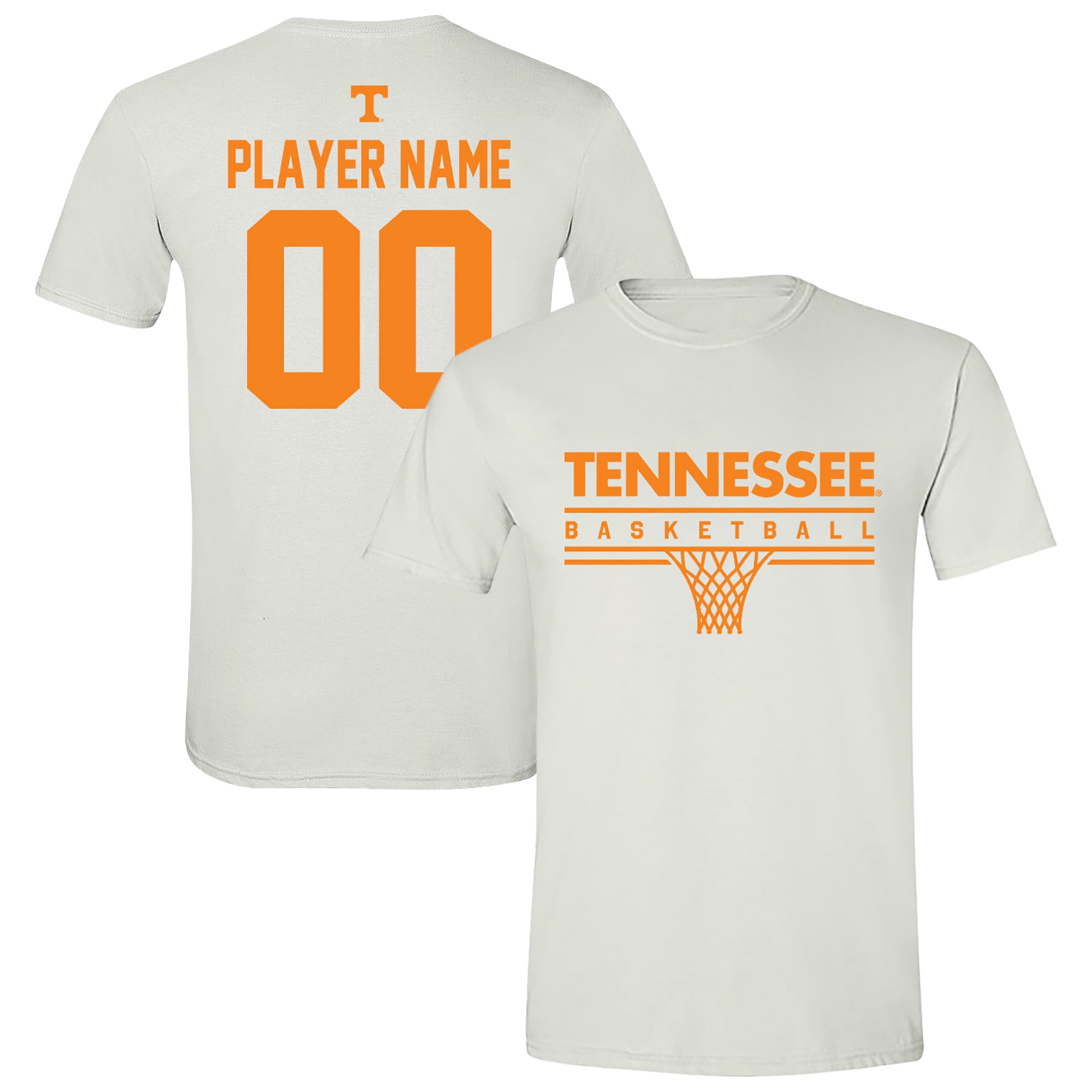 Unisex White Tennessee Volunteers Collegiate Men's Basketball NIL Pick-A-Player T-Shirt