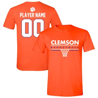 Unisex Orange Clemson Tigers Collegiate Men's Basketball NIL Pick-A-Player T-Shirt