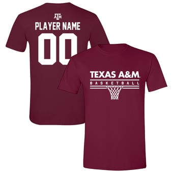 Unisex Maroon Texas A&M Aggies Collegiate Men's Basketball NIL Pick-A-Player T-Shirt