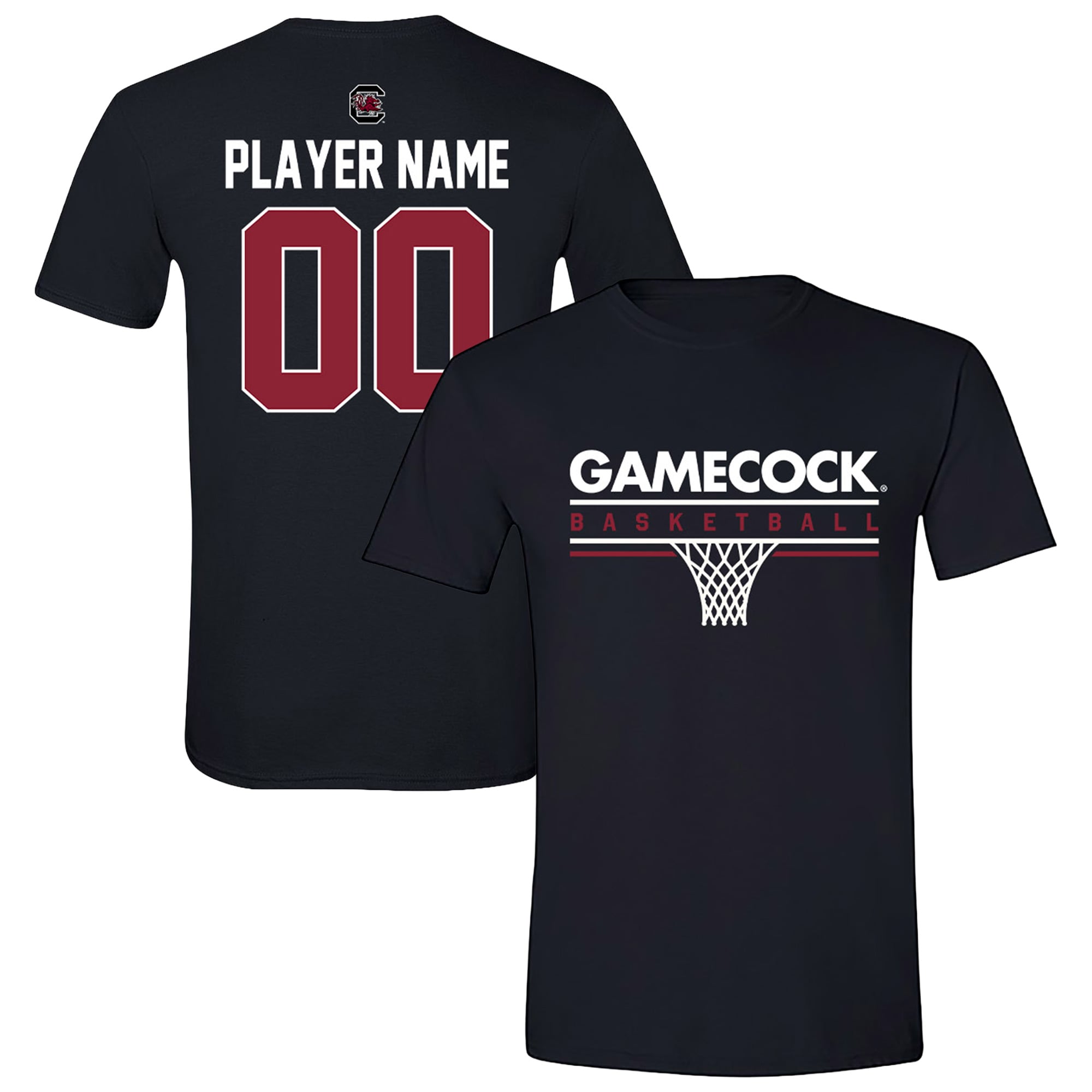 Unisex Black South Carolina Gamecocks Collegiate Women's Basketball NIL Pick-A-Player T-Shirt