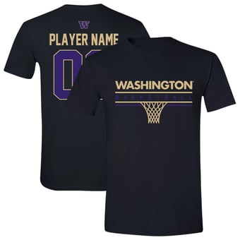 Unisex Black Washington Huskies Collegiate Women's Basketball NIL Pick-A-Player T-Shirt
