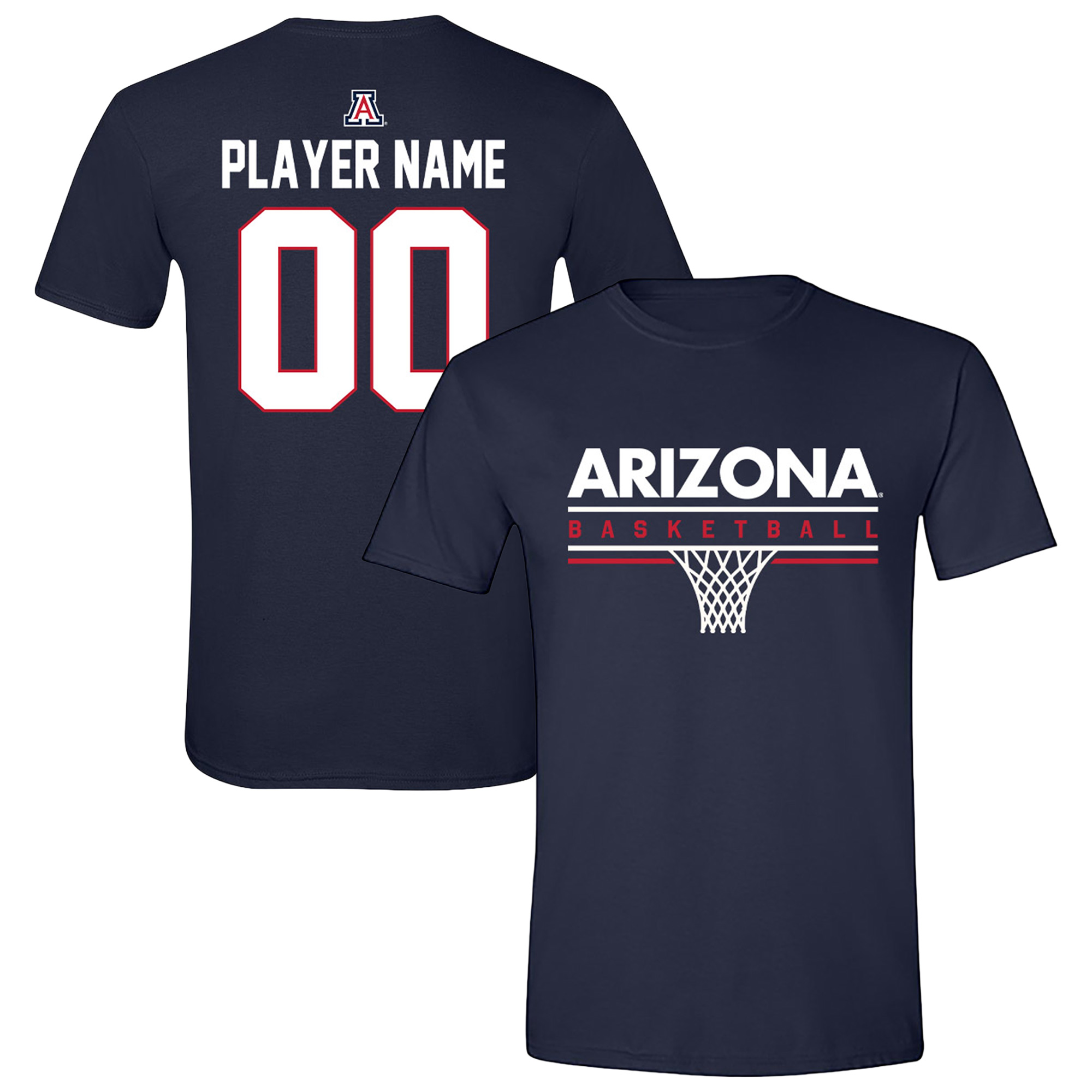 Unisex Navy Arizona Wildcats Collegiate Women's Basketball NIL Pick-A-Player T-Shirt