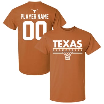 Unisex Texas Orange Texas Longhorns Collegiate Women's Basketball NIL Pick-A-Player T-Shirt