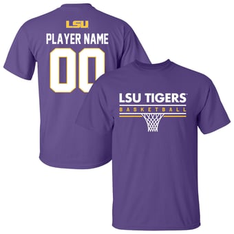 Unisex Purple LSU Tigers Collegiate Women's Basketball NIL Pick-A-Player T-Shirt