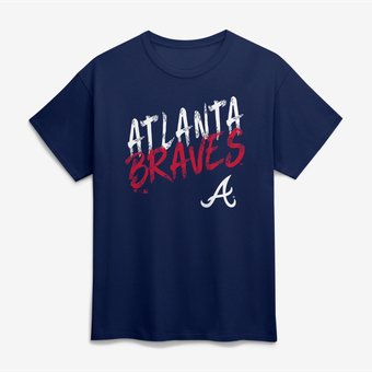 Men's Navy Atlanta Braves Hustle T-Shirt