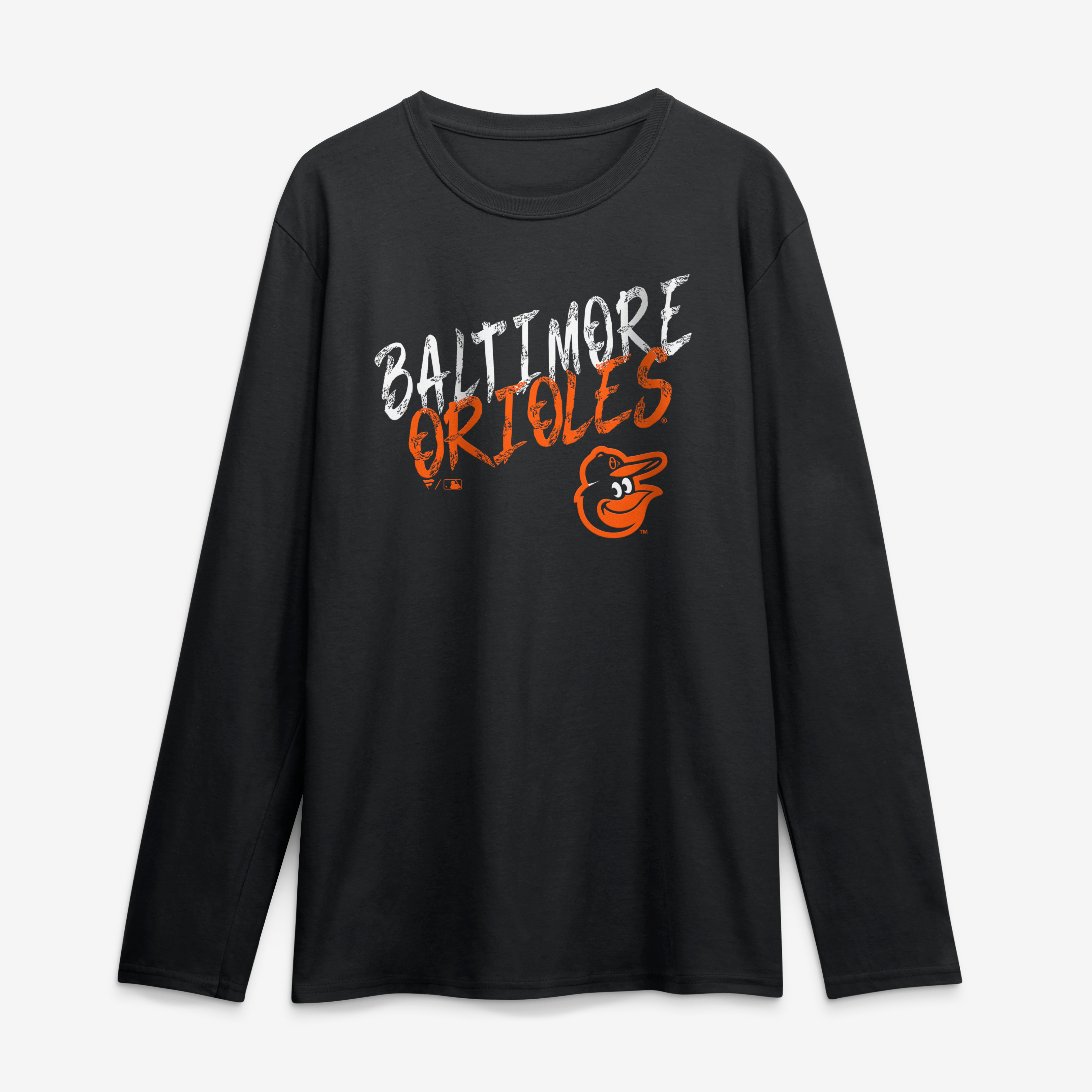 Men's Black Baltimore Orioles Hustle Long Sleeve T-Shirt