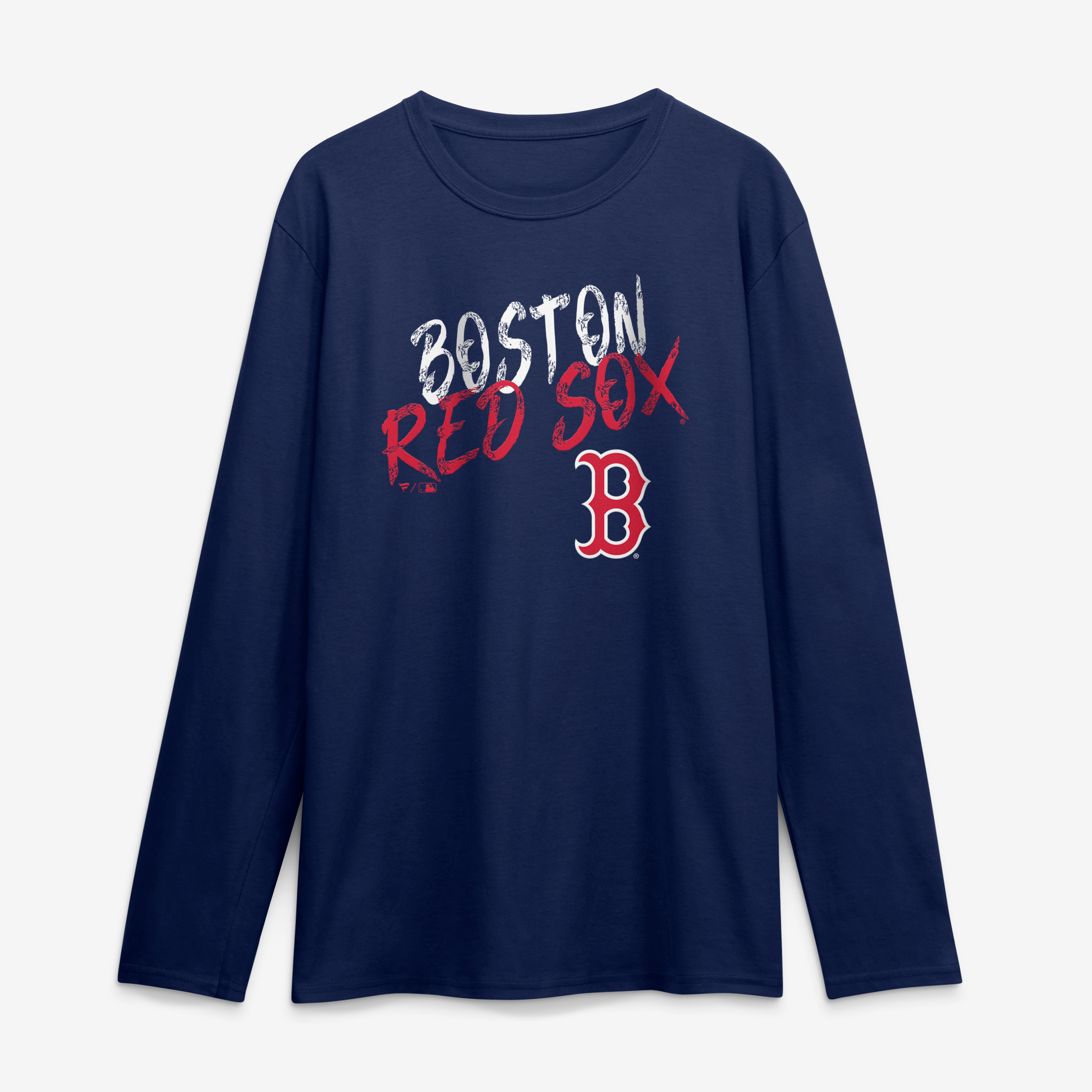 Men's Navy Boston Red Sox Hustle Long Sleeve T-Shirt