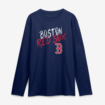 Men's Navy Boston Red Sox Hustle Long Sleeve T-Shirt