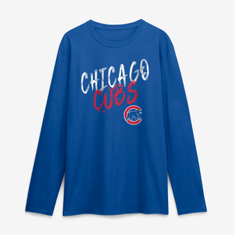 Men's Royal Chicago Cubs Hustle Long Sleeve T-Shirt