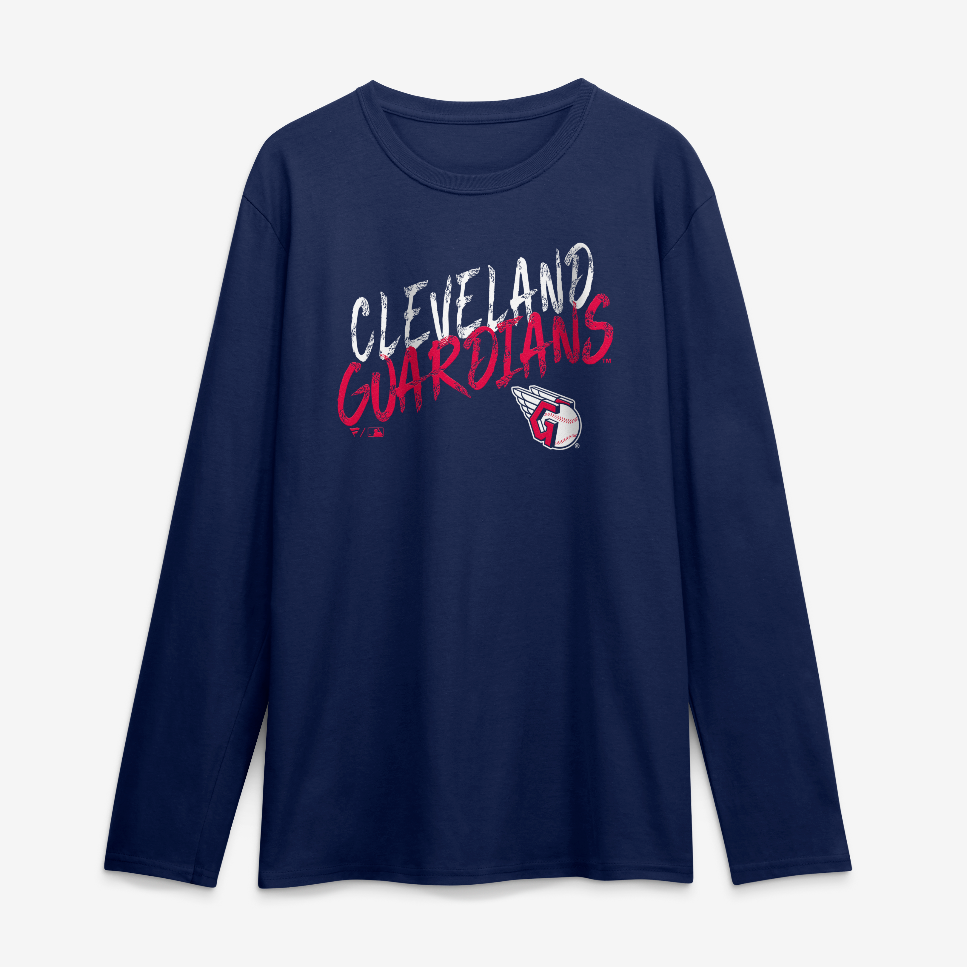 Men's Navy Cleveland Guardians Hustle Long Sleeve T-Shirt