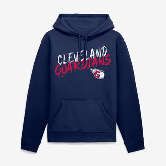 Men's Navy Cleveland Guardians Hustle Hoodie