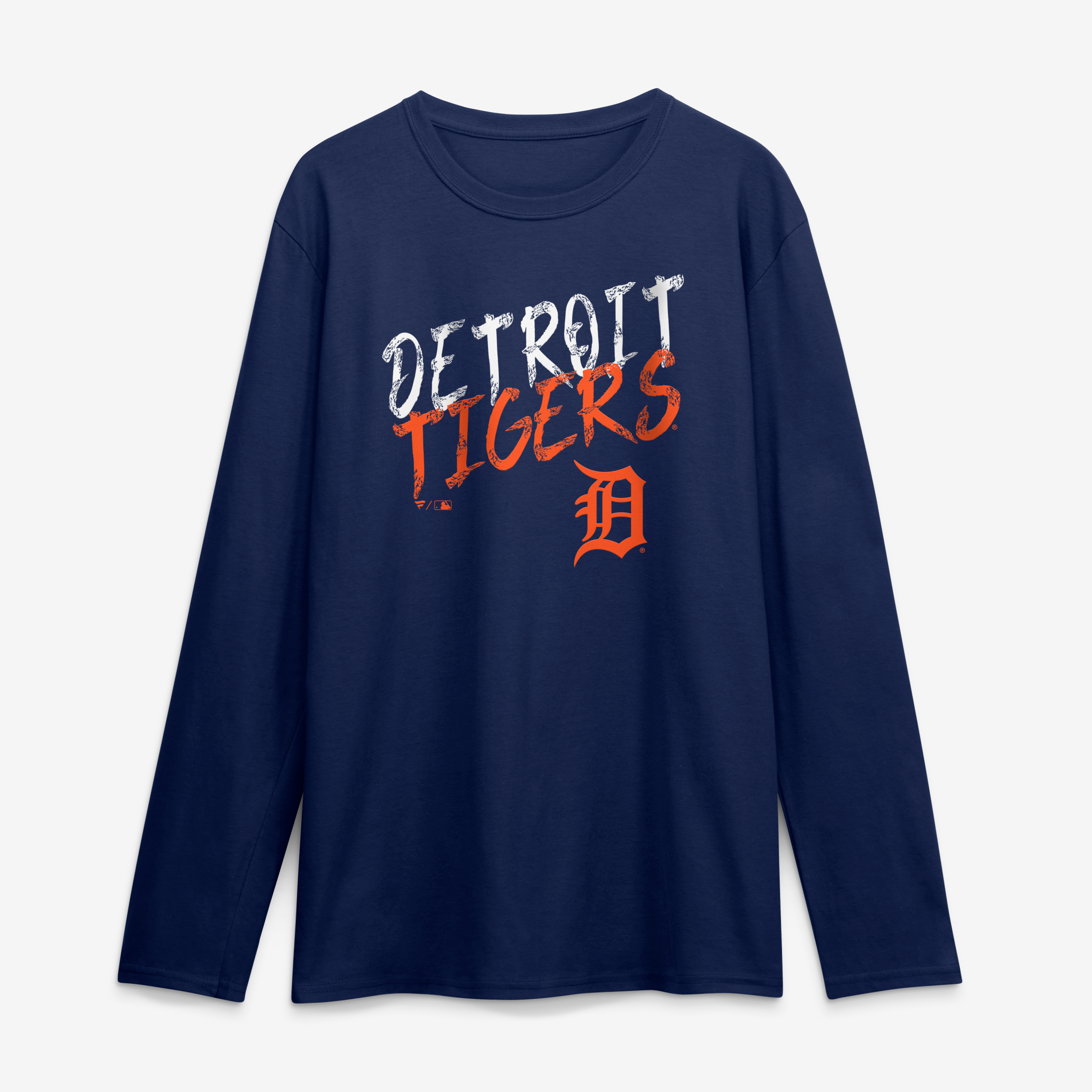 Men's Navy Detroit Tigers Hustle Long Sleeve T-Shirt