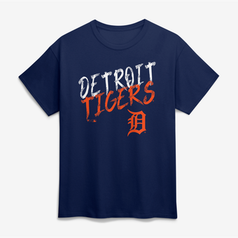Men's Navy Detroit Tigers Hustle T-Shirt