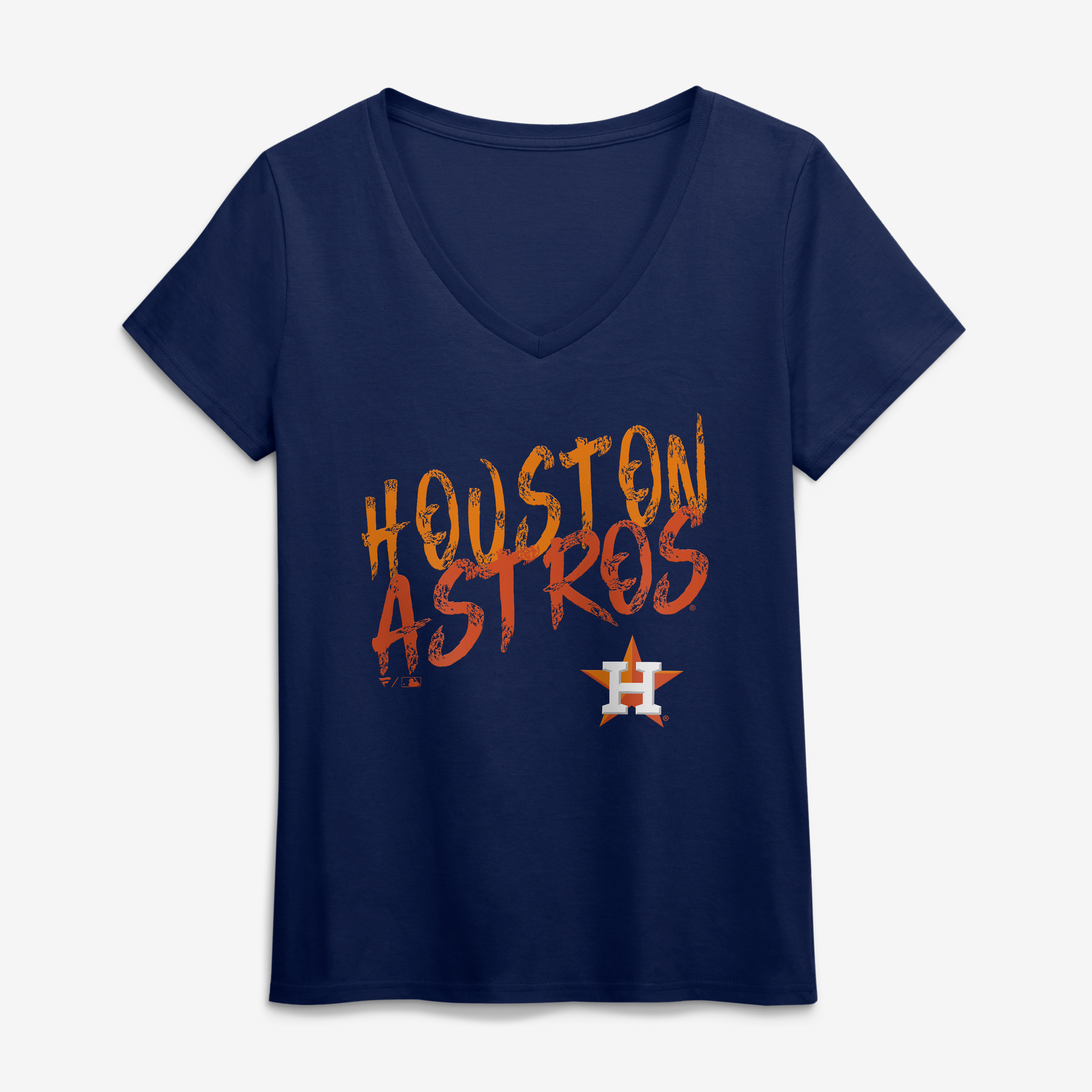 Women's Navy Houston Astros Hustle V-Neck T-Shirt