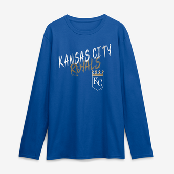 Men's Royal Kansas City Royals Hustle Long Sleeve T-Shirt