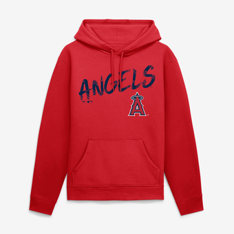 Men's Red Los Angeles Angels Hustle Hoodie