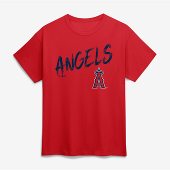 Men's Red Los Angeles Angels Hustle T-Shirt