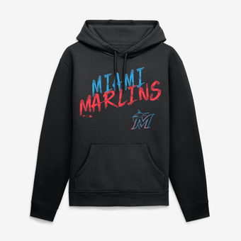 Men's Black Miami Marlins Hustle Hoodie