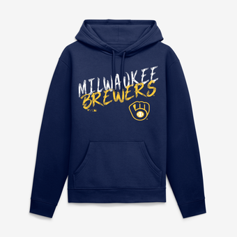 Men's Navy Milwaukee Brewers Hustle Hoodie