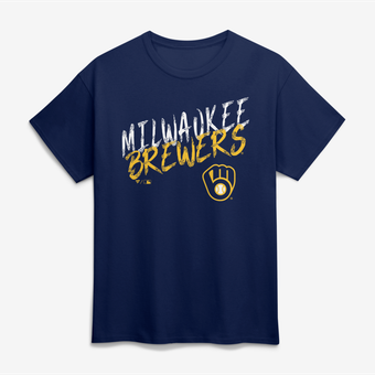 Men's Navy Milwaukee Brewers Hustle T-Shirt