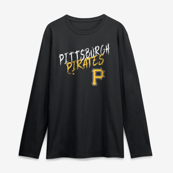 Men's Black Pittsburgh Pirates Hustle Long Sleeve T-Shirt