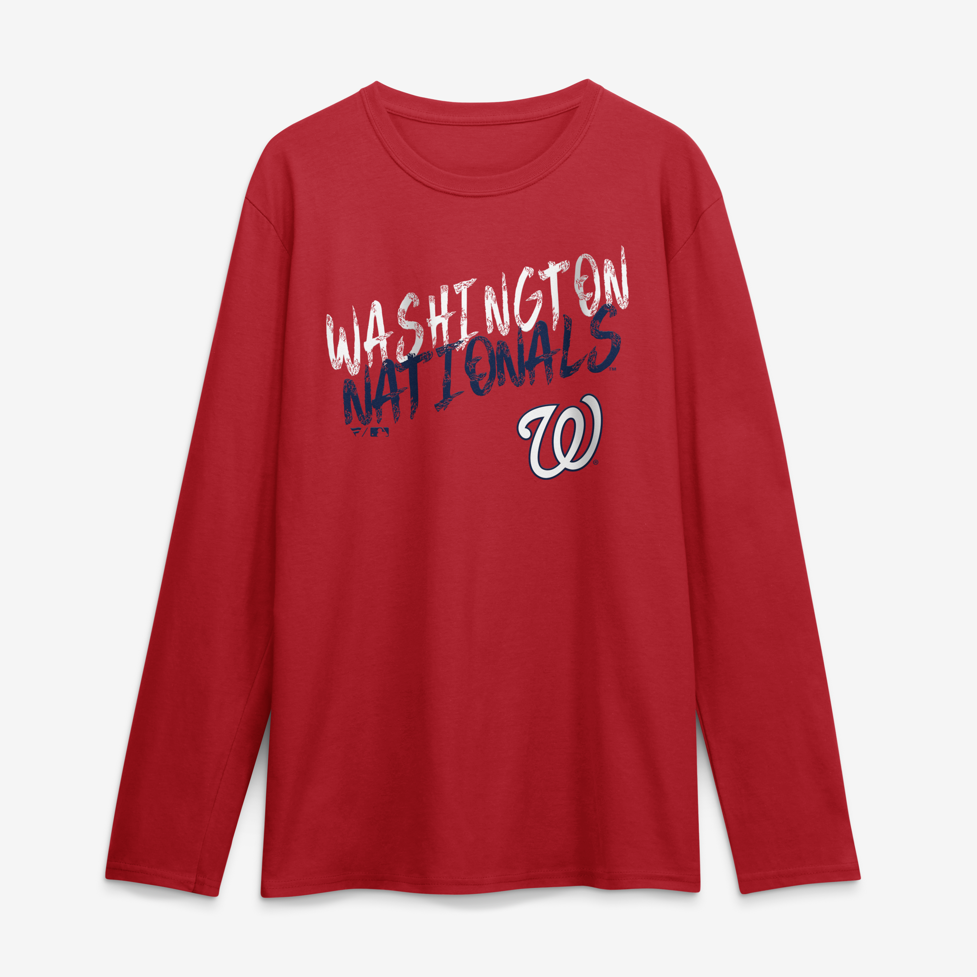 Men's Red Washington Nationals Hustle Long Sleeve T-Shirt