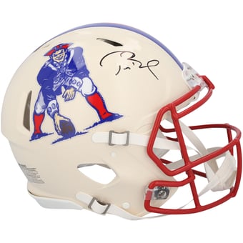 Tom Brady New England Patriots Autographed Riddell Retro Speed Authentic Helmet