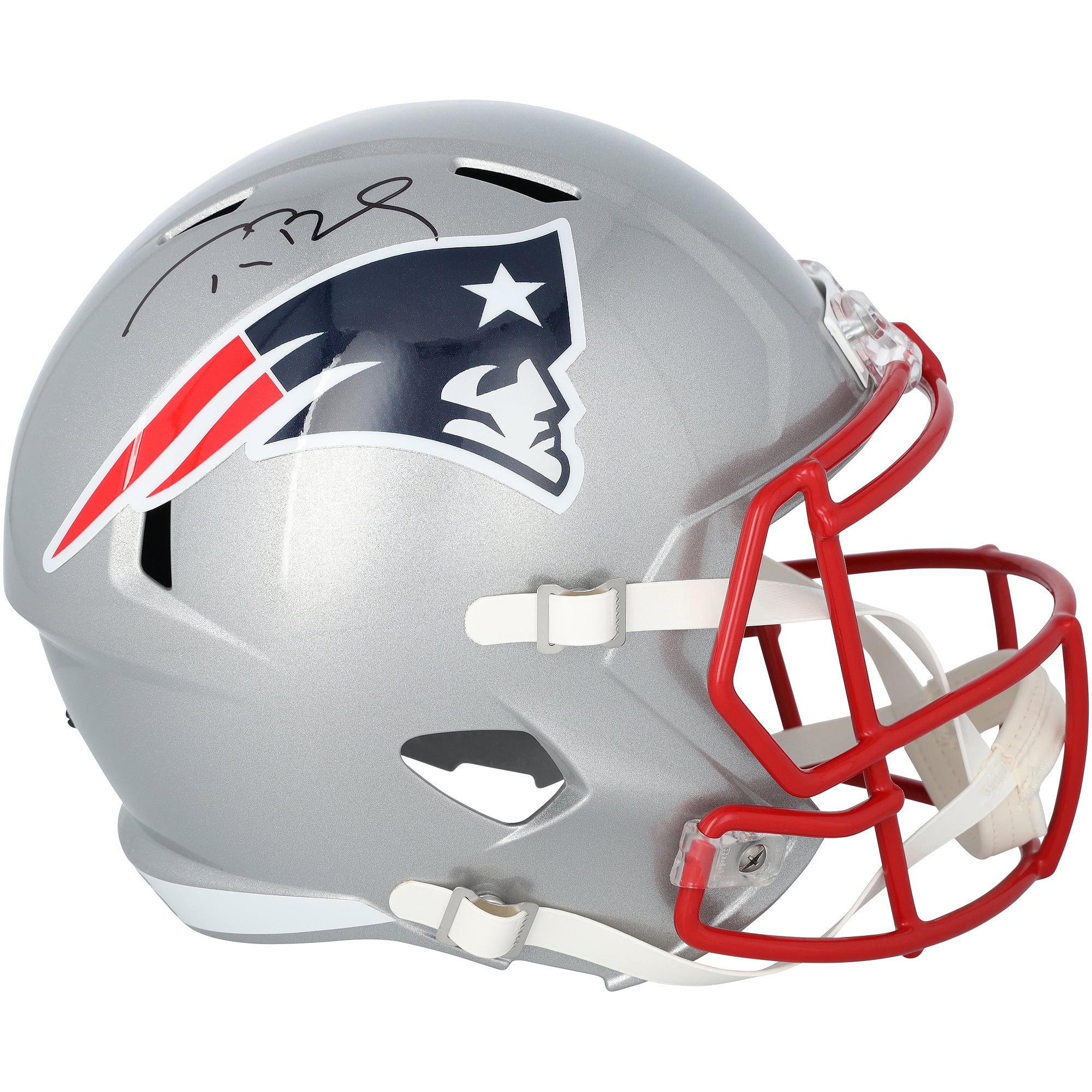 Tom Brady New England Patriots Autographed Riddell Speed Replica Helmet