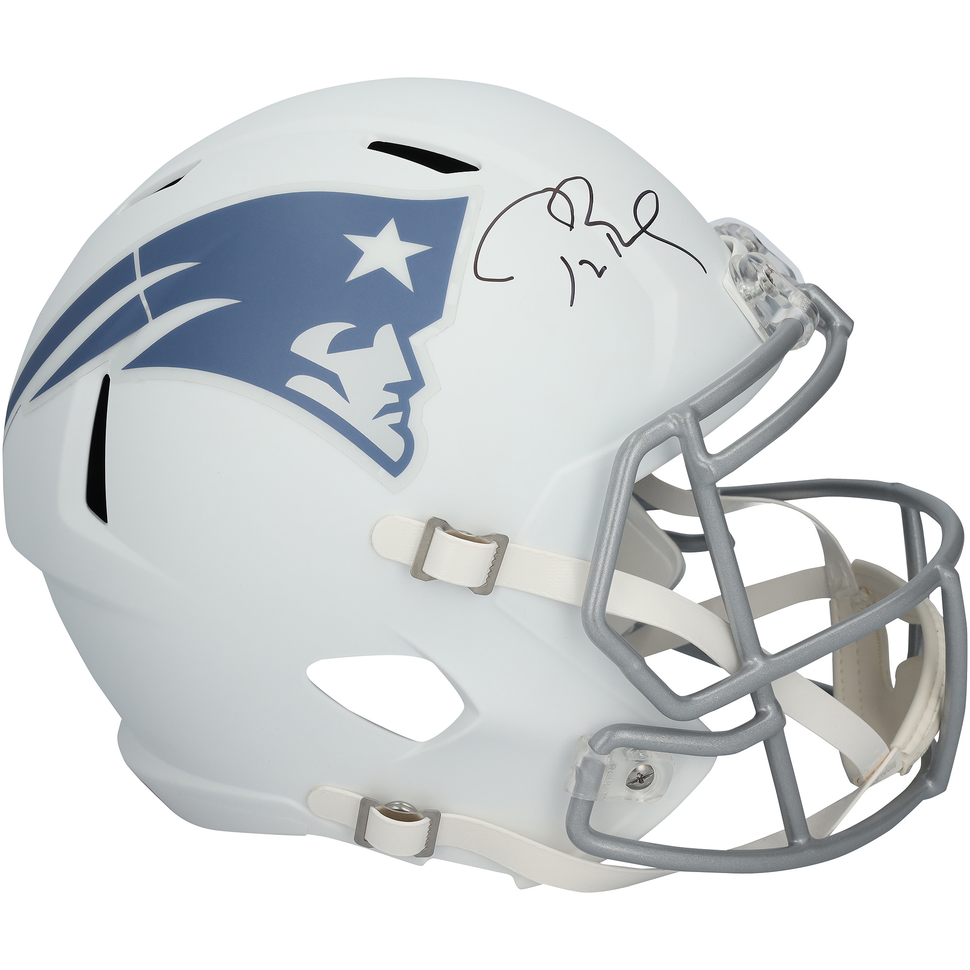 Tom Brady New England Patriots Autographed Riddell Rivalry Speed Replica Helmet