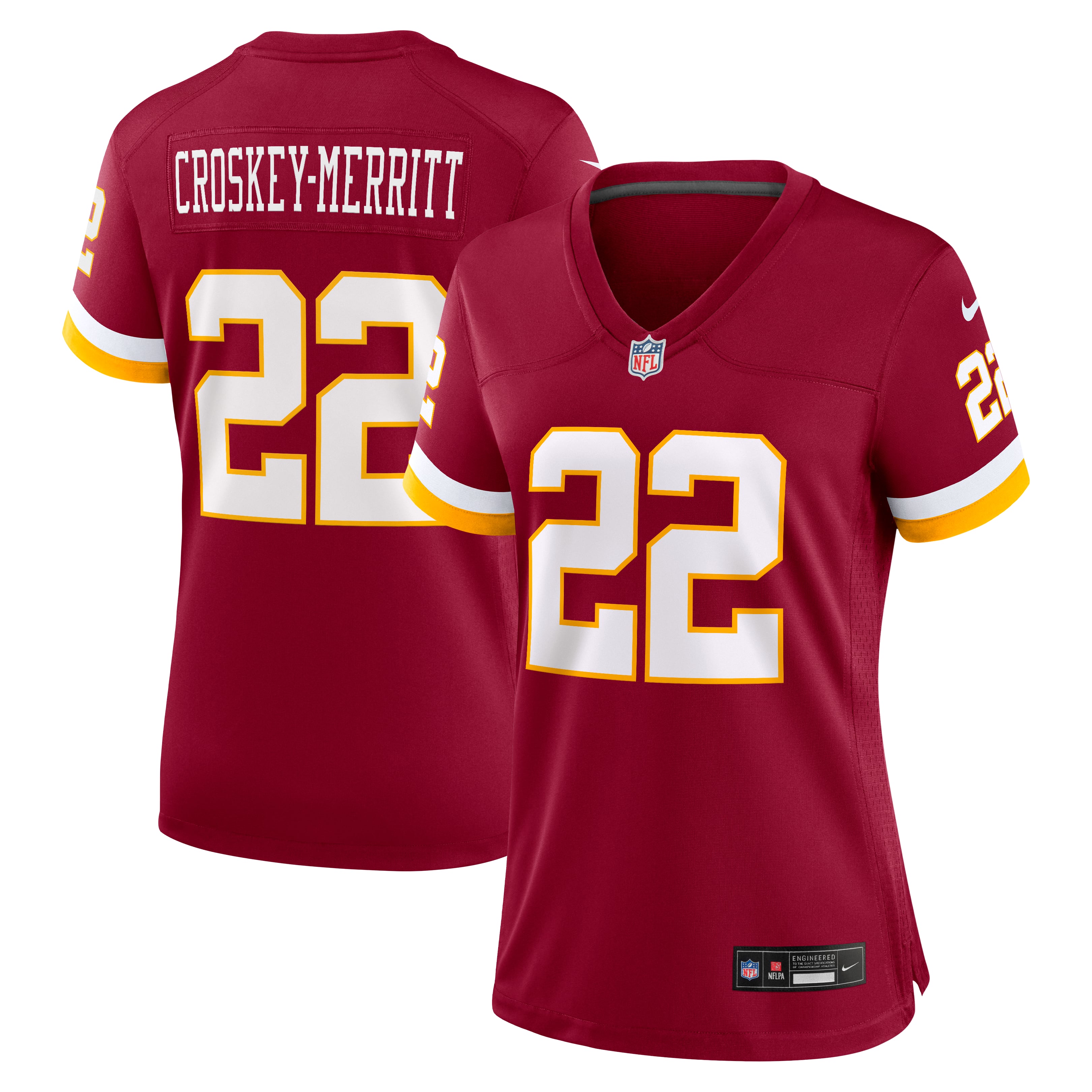 Women's Nike Jacory Croskey-Merritt Burgundy Washington Commanders Game Jersey