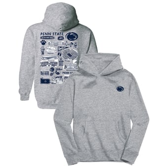 Youth Vive La Fete Gray Penn State Nittany Lions Impressions Artwork Hoodie