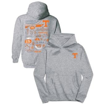 Youth Vive La Fete Gray Tennessee Volunteers Impressions Artwork Hoodie