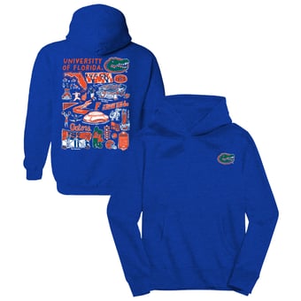 Youth Vive La Fete Royal Florida Gators Impressions Artwork Hoodie