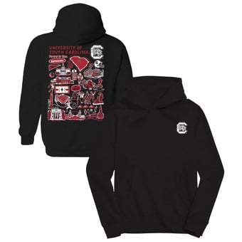 Youth Vive La Fete Black South Carolina Gamecocks Impressions Artwork Hoodie