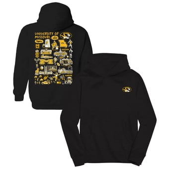 Youth Vive La Fete Black Missouri Tigers Impressions Artwork Hoodie