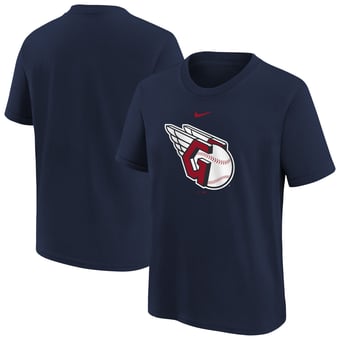 Youth Nike  Navy Cleveland Guardians Large Logo T-Shirt