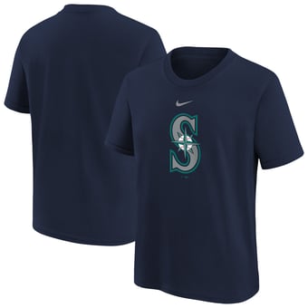Youth Nike  Navy Seattle Mariners Large Logo T-Shirt
