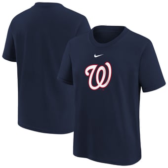 Youth Nike  Navy Washington Nationals Large Logo T-Shirt