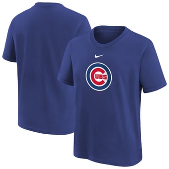 Youth Nike  Royal Chicago Cubs Large Logo T-Shirt