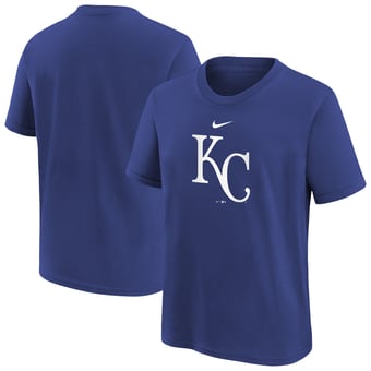 Youth Nike  Royal Kansas City Royals Large Logo T-Shirt