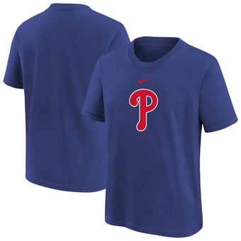 Youth Nike  Royal Philadelphia Phillies Large Logo T-Shirt