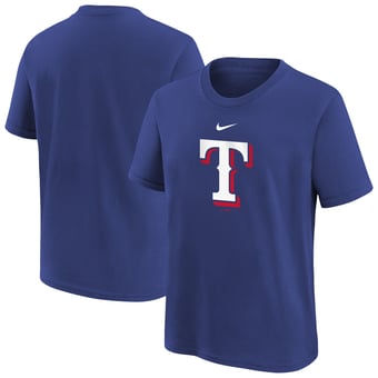 Youth Nike  Royal Texas Rangers Large Logo T-Shirt
