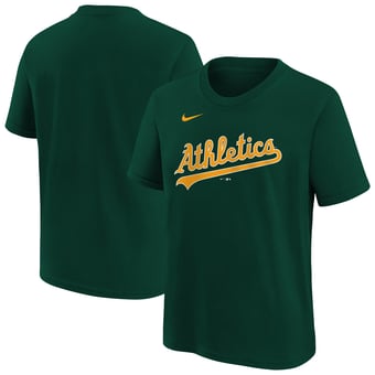 Youth Nike  Green Athletics Wordmark T-Shirt