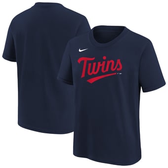 Youth Nike  Navy Minnesota Twins Wordmark T-Shirt