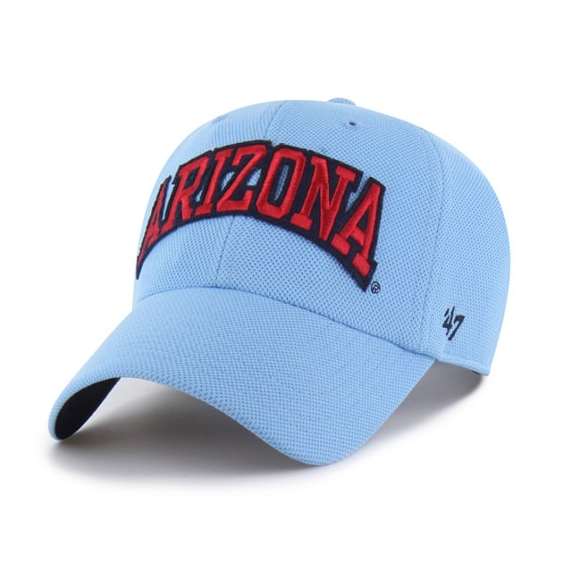 Men's '47 Light Blue Arizona Wildcats Golden Age Pique Clean Up Adjustable Hat
