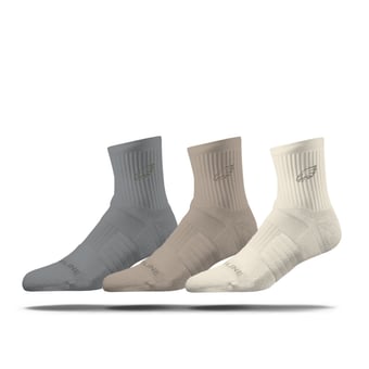 Unisex Strideline Philadelphia Eagles Three-Pack Neutrals Half Calf Sock Set